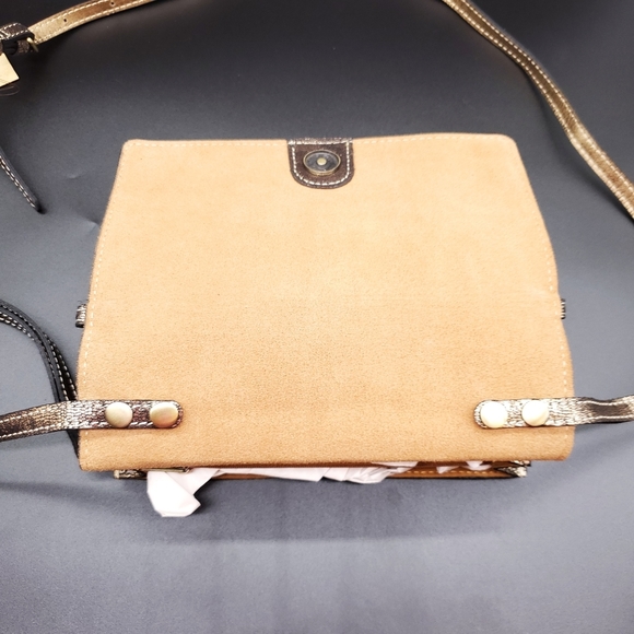 🎁🔥Patricia Nash Metallic Exotic Lizard Lanza - Picture 11 of 14